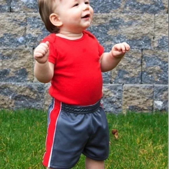 4/$20🥳 Puma Orange  Basketball Shorts - Picture 1 of 4